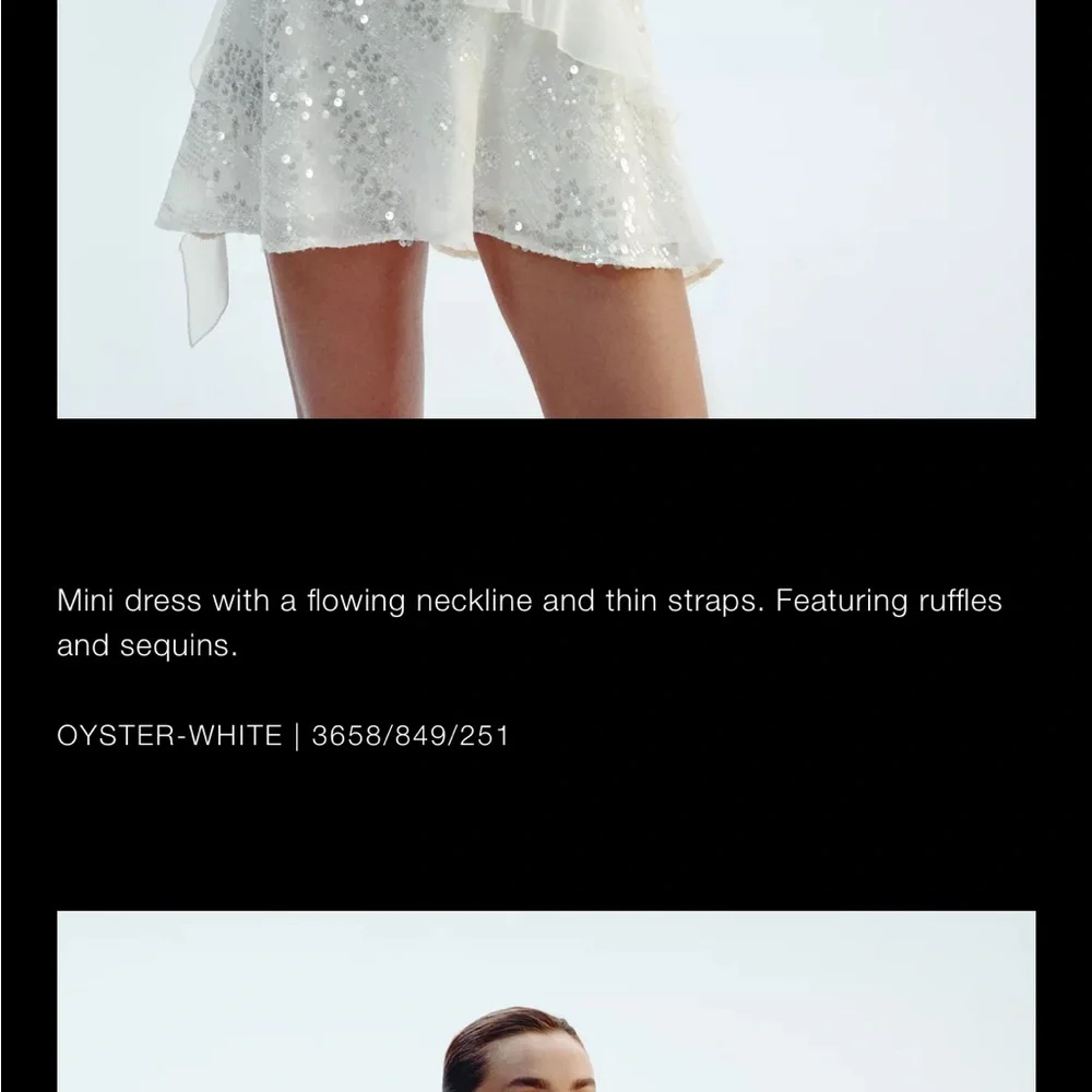 Zara Cream Mini Dress - Picture 4 of 5